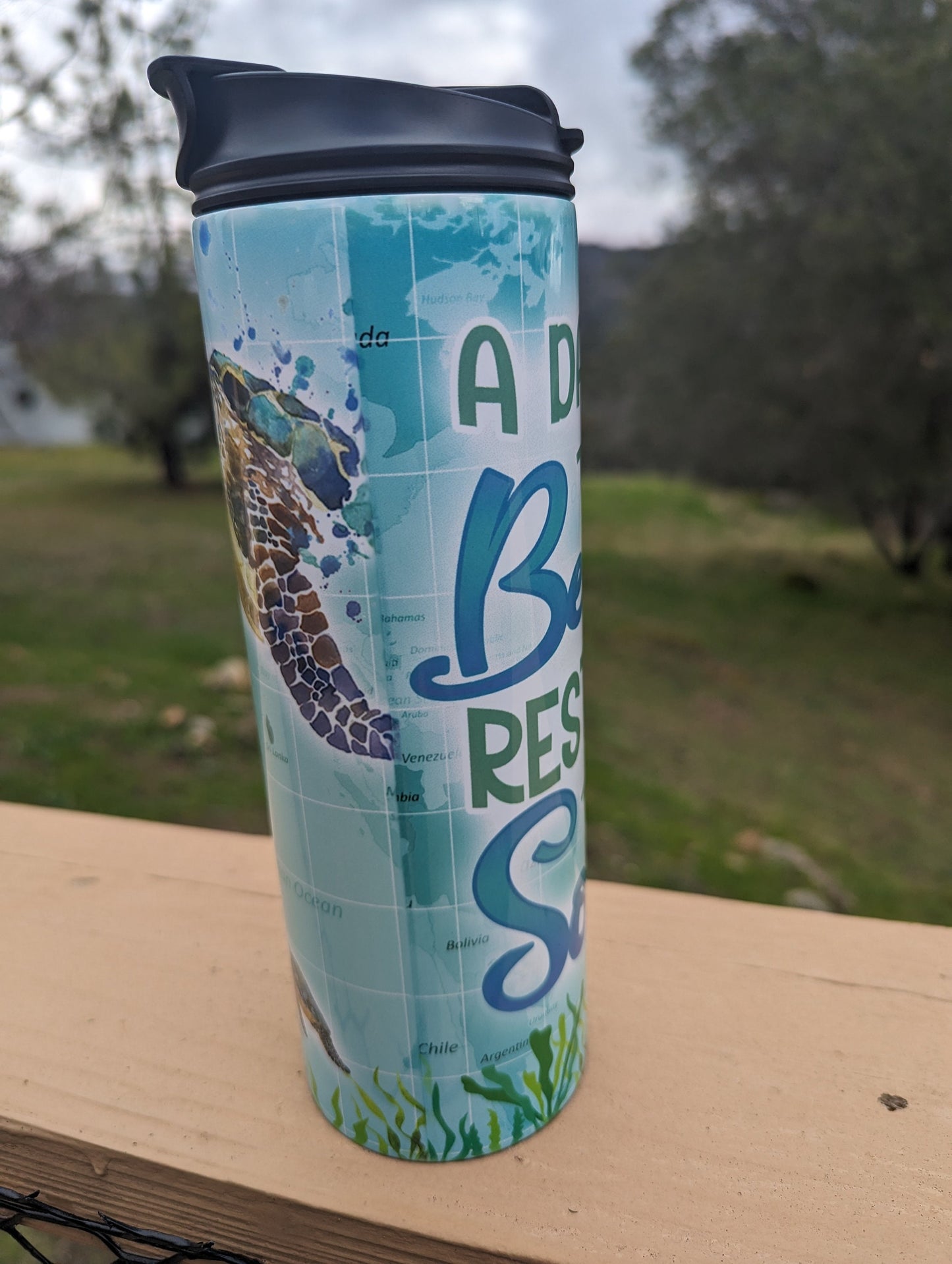 Beach restores the soul tumbler
