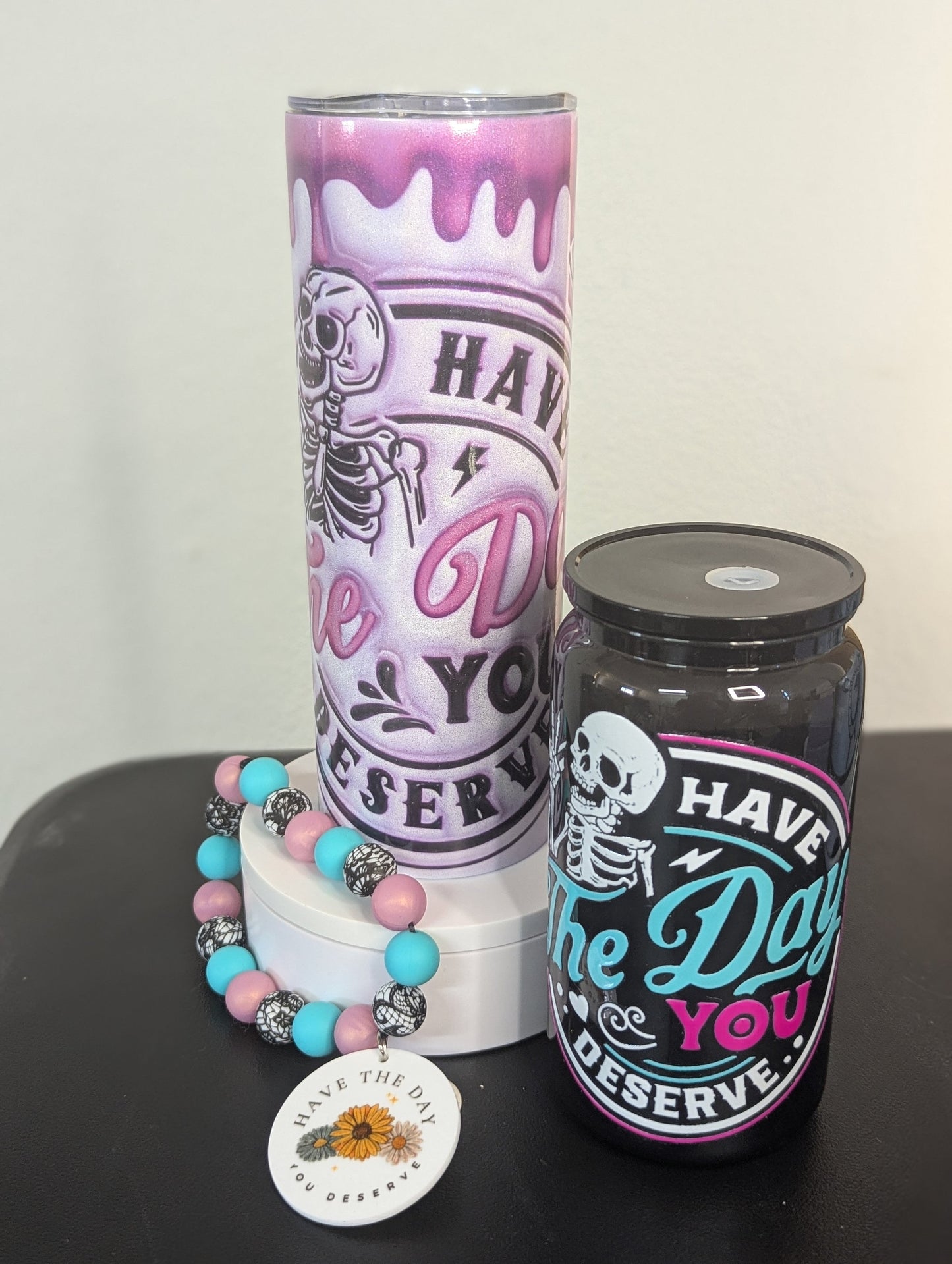 Day You Deserve cups & wristlet bundle